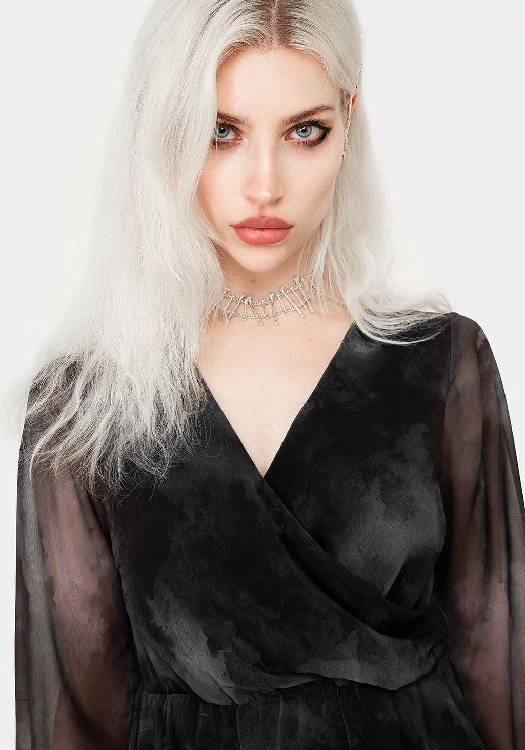 Tempest Flared Sleeve Mini Dress Product Image