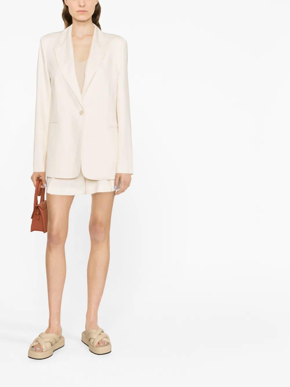 cut-out high-waisted shorts Product Image
