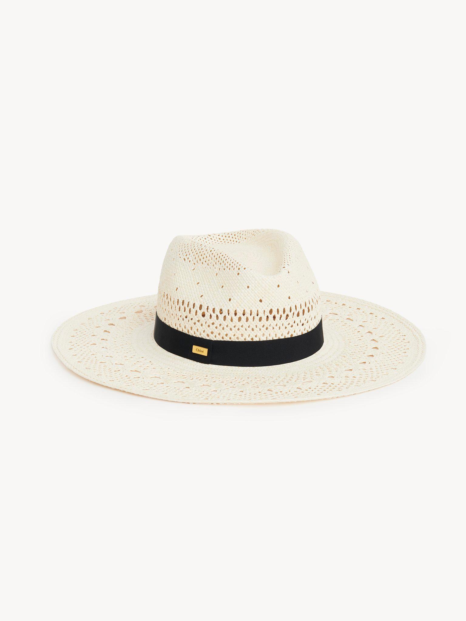 The Chloé Panama hat in palm straw Product Image