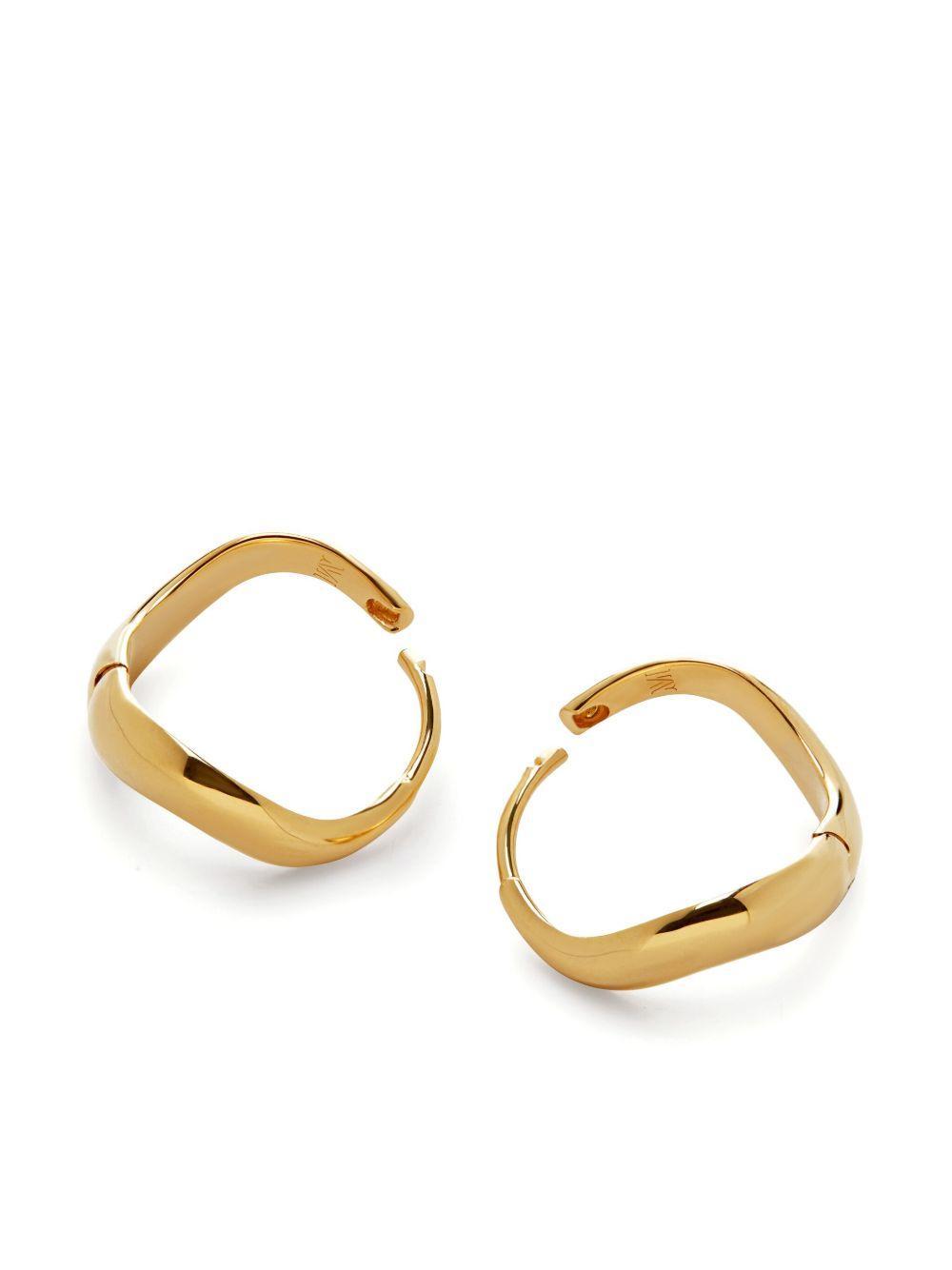 Swirl polished-finish hoops Product Image