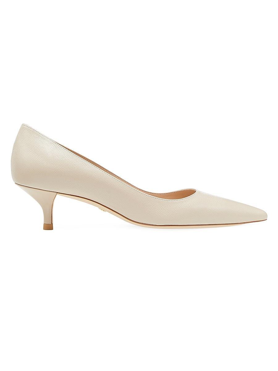 Womens Stuart 50MM Patent Leather Kitten-Heel Pumps Product Image