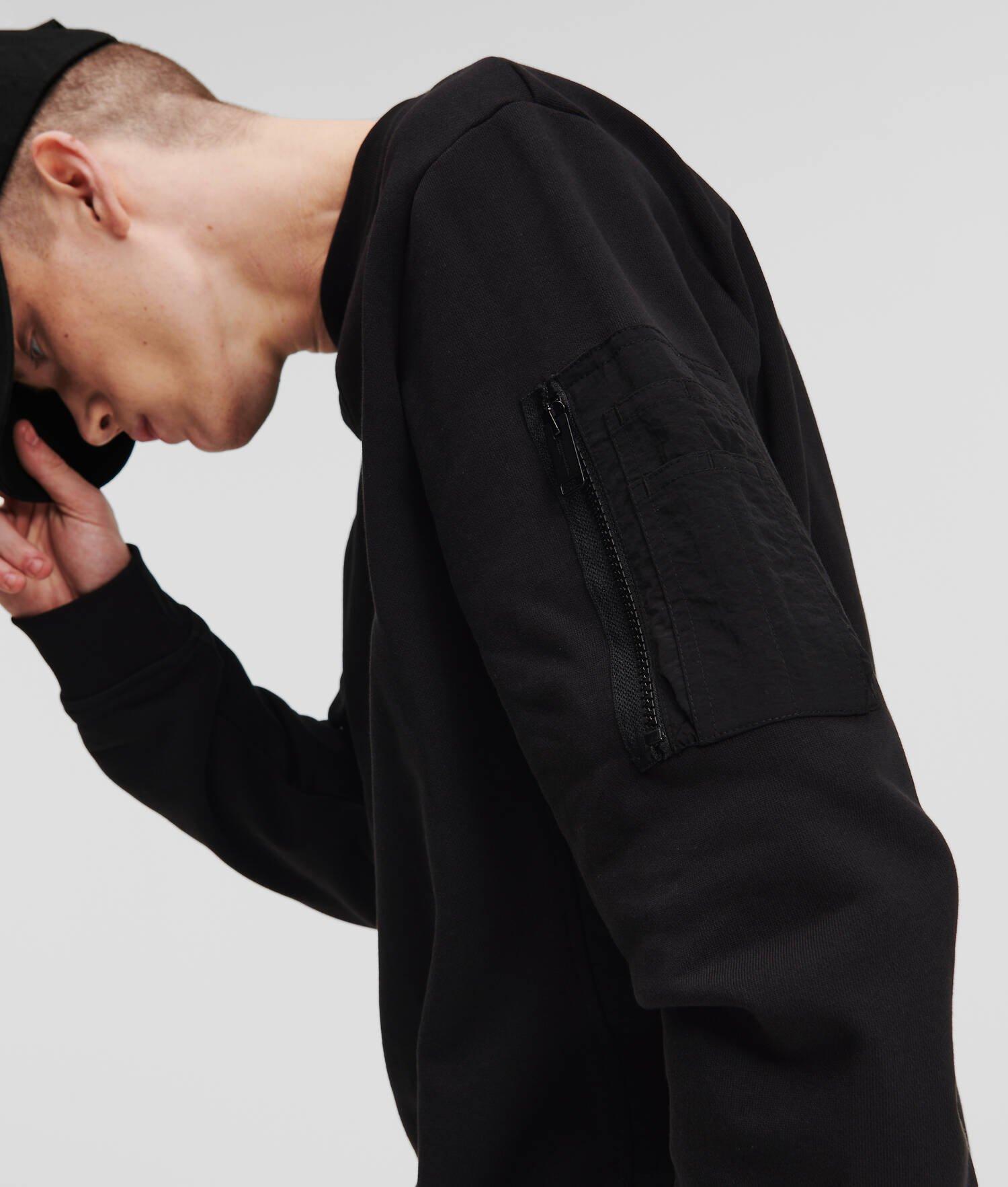 KLJ MIX MATERIAL SWEATSHIRT Product Image