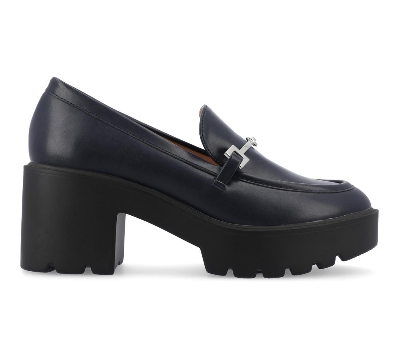 Women's Journee Collection Keeziah Chunky Heeled Loafers Product Image