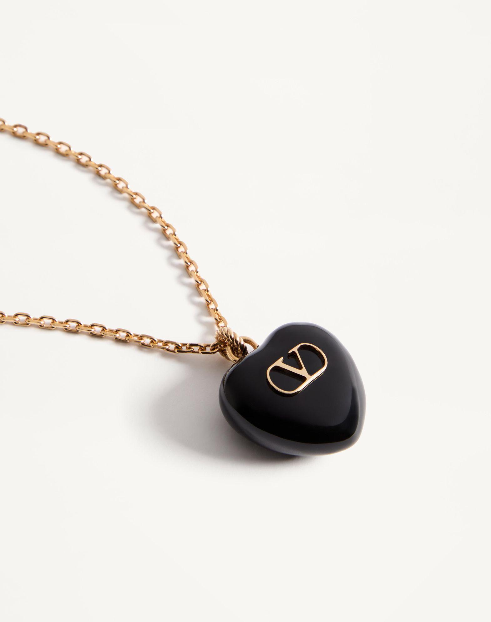 Coeur Royal Necklace In Metal And Enamel Product Image
