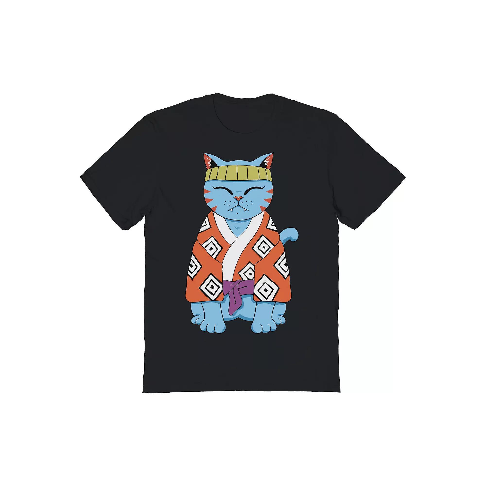 Mens COLAB89 by Threadless Pirate Cat Fish Graphic Tee Product Image