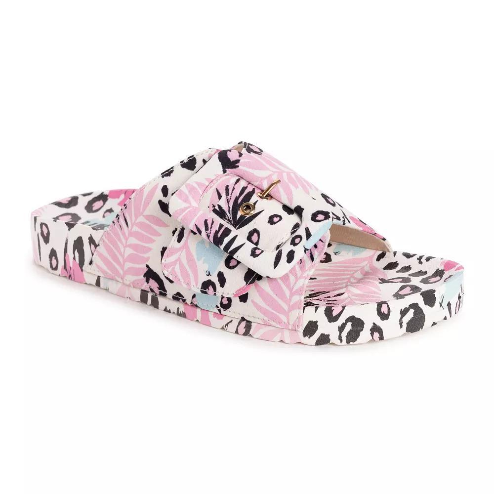 MUK LUKS Island Tiki Womens Sandals Pink Product Image