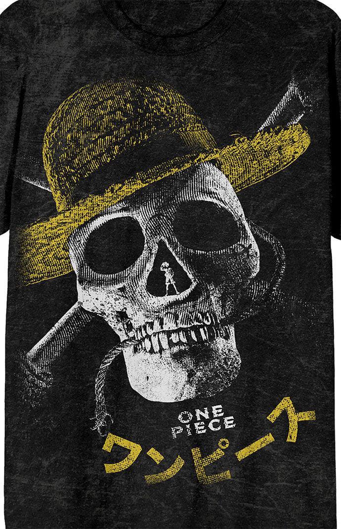 Men's One Piece Live Action Graphic Tee, Size: Large, Black Product Image