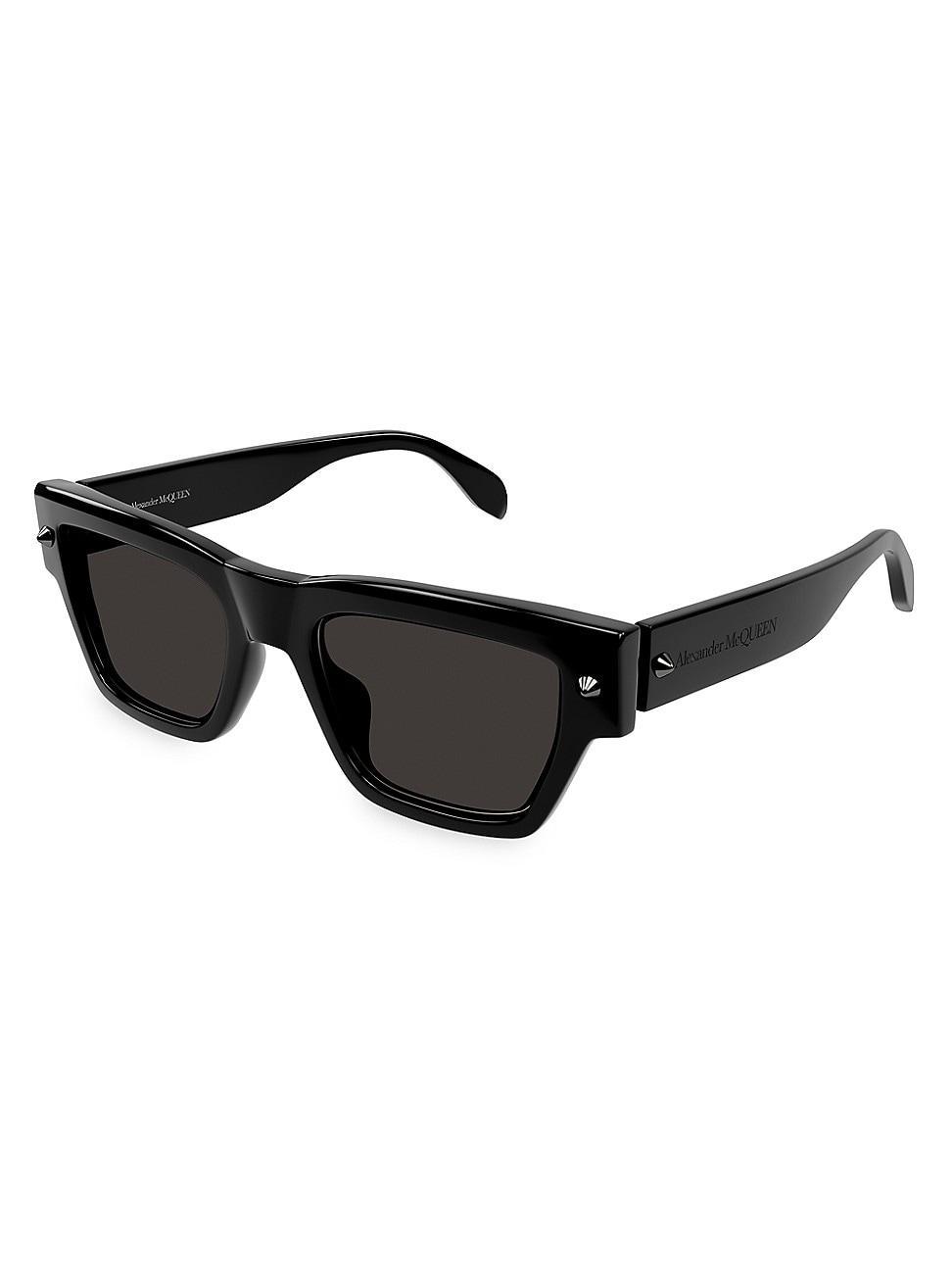 Mens Spike Studs 53MM Square Acetate Sunglasses Product Image