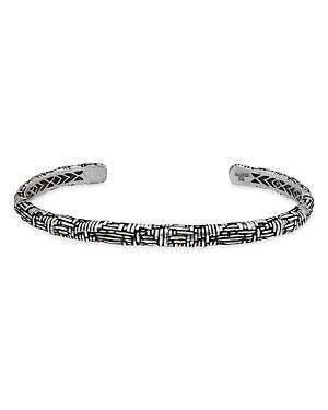 Mens Artisan Woven Texture Cuff Bracelet Product Image