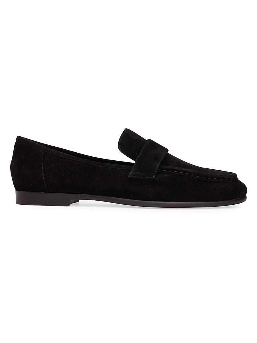 Black Suede Studio Womens Classic Loafer Flats Product Image