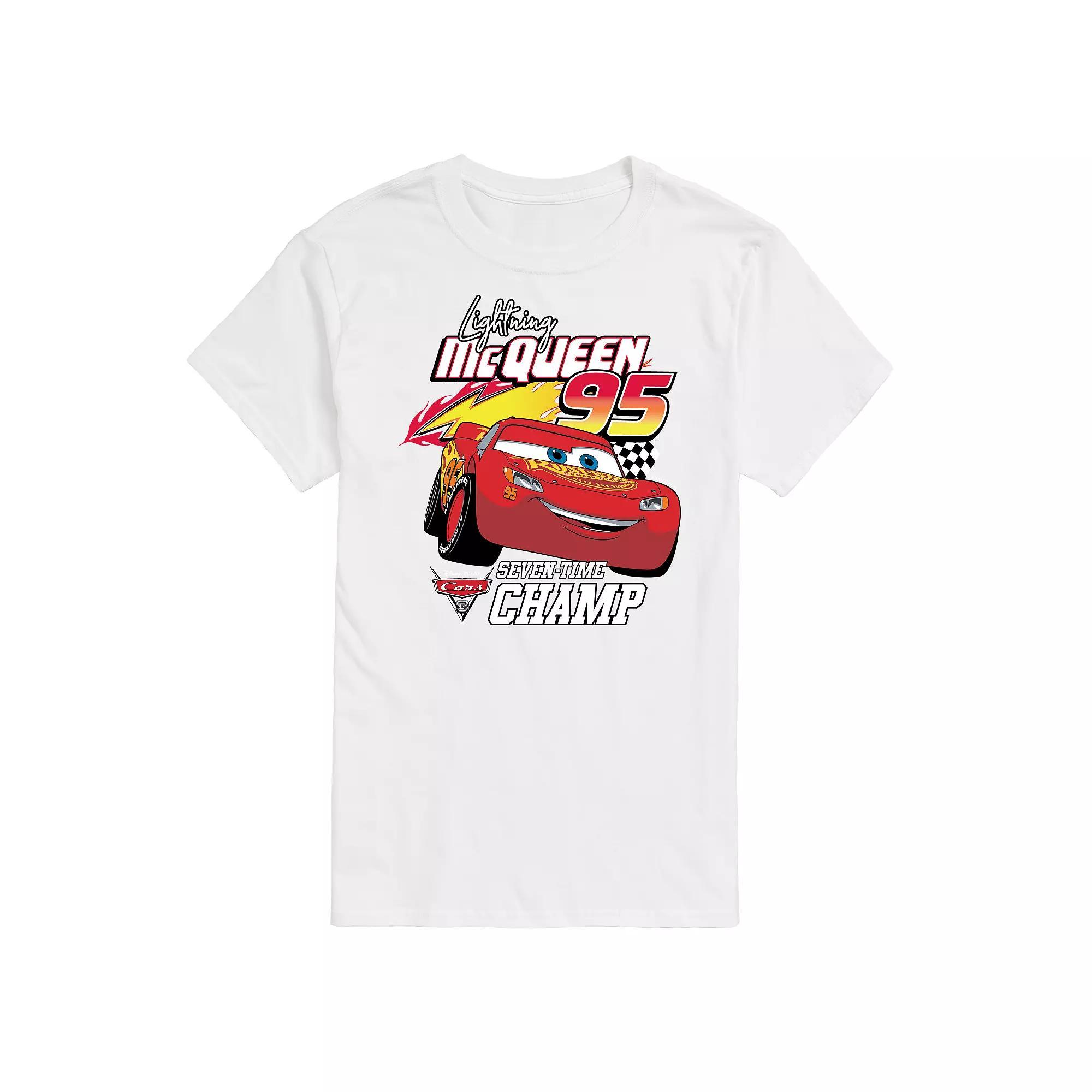 Disney / Pixars Cars Big & Tall Lightning McQueen Graphic Tee, Mens Product Image