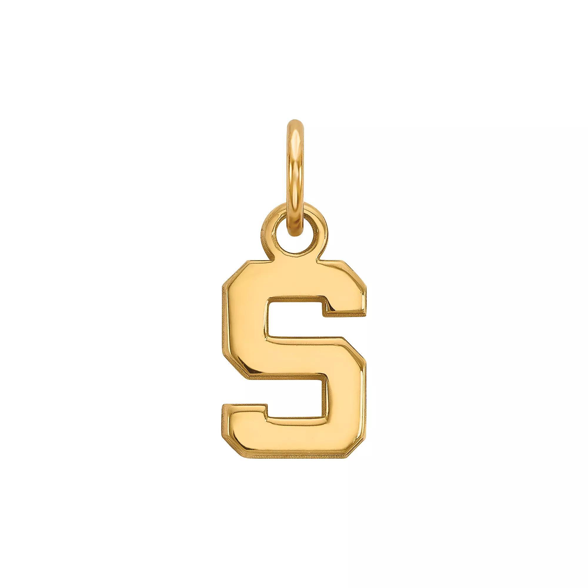 LogoArt Sterling Silver Michigan State Spartans Pendant, Women's, Size: 15 mm Product Image