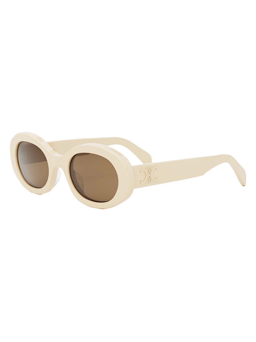 Triomphe Acetate Oval Sunglasses Product Image