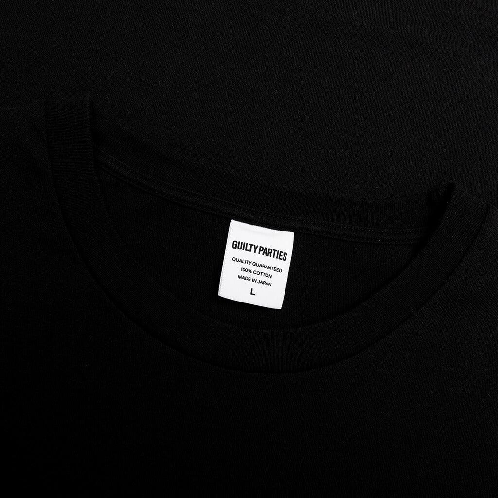 Washed Heavyweight Crewneck T-Shirt Type 2 - Black Male Product Image