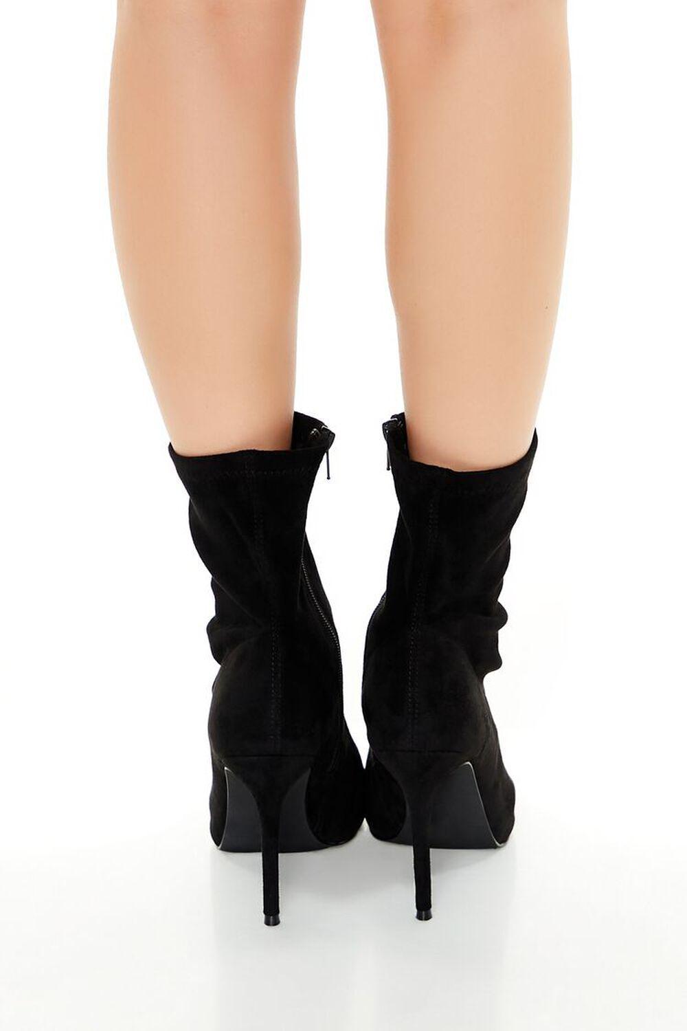 Faux Suede Open-Toe Booties | Forever 21 Product Image