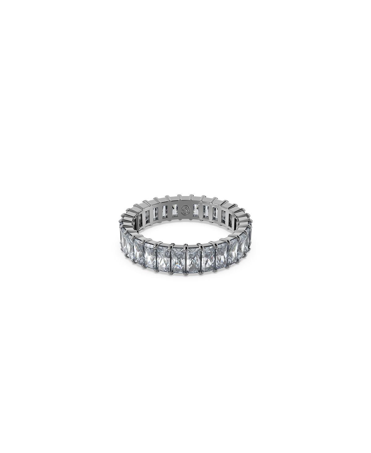 Swarovski Matrix Collection Grey Baguette Cut Band Ring Product Image
