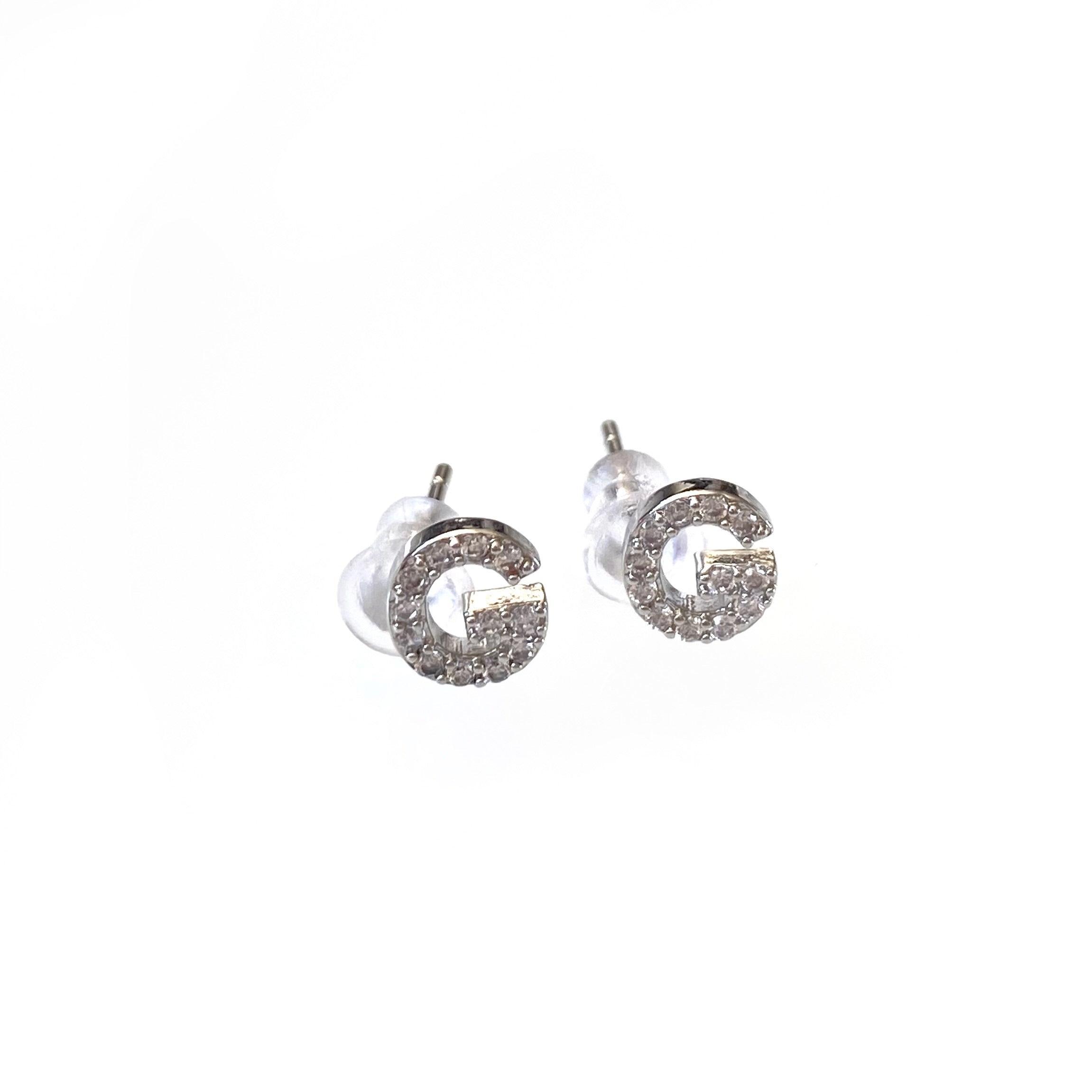 Silver Initial Studs Product Image