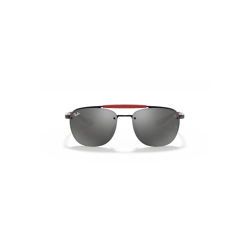 Ray-Ban Mens Sunglasses, RB3662M Scuderia Ferrari Collection 59 - MATTE BLACK Product Image