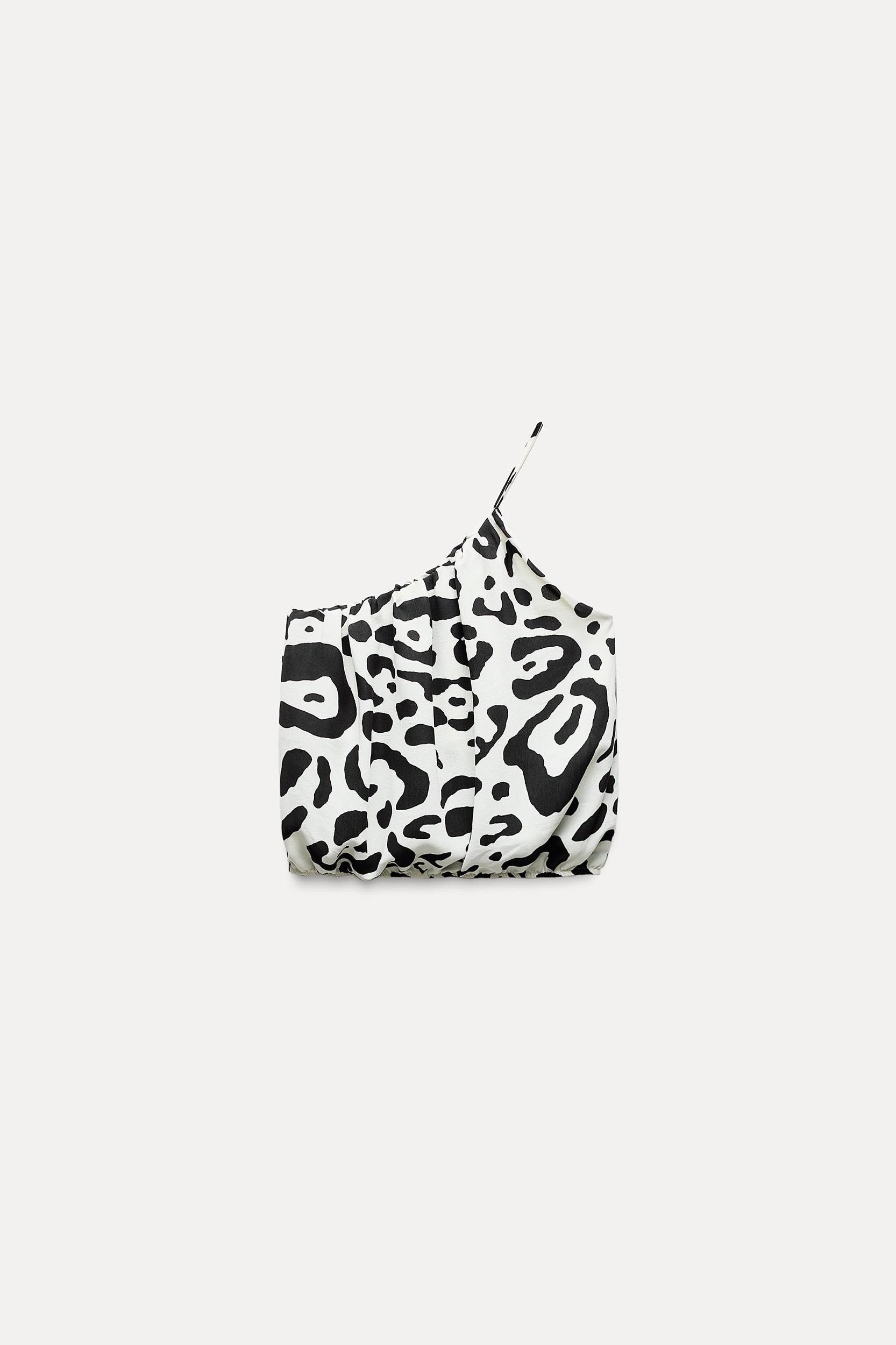 PRINTED ASYMMETRICAL BALLOON TOP Product Image