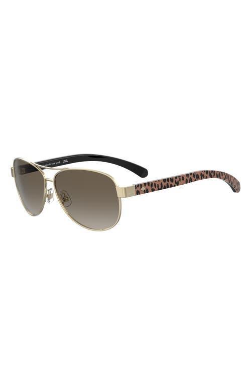 kate spade new york Womens Dalia Aviator 58mm Sunglasses Product Image