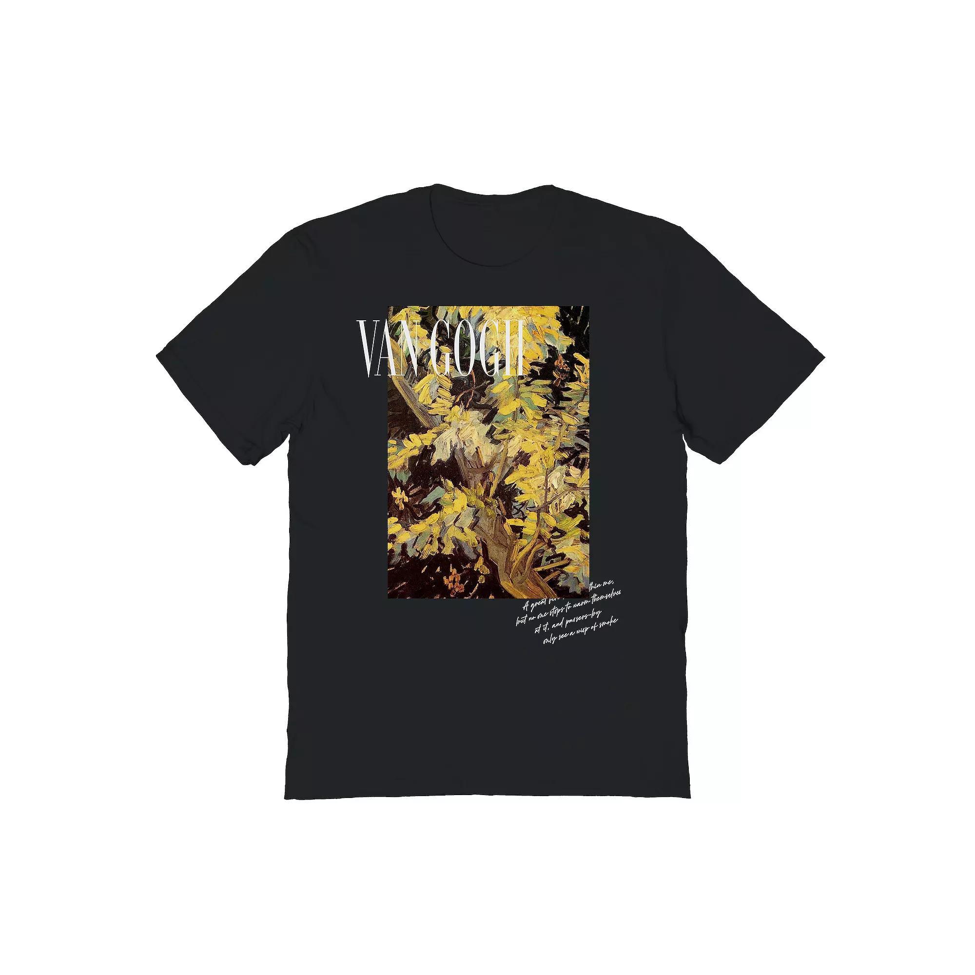 Men's Graphic Tee Van Gogh Confusion Tee, Size: Large, Black Product Image