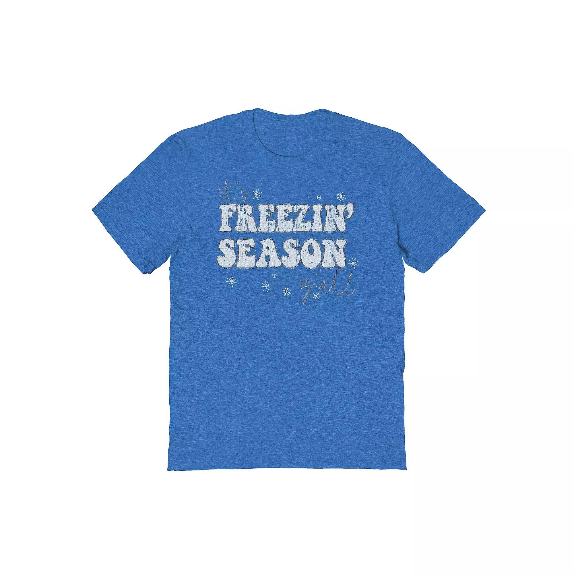 Men's It's Freezin Season Graphic Tee, Women's, Size: Medium, Grey Royal Product Image
