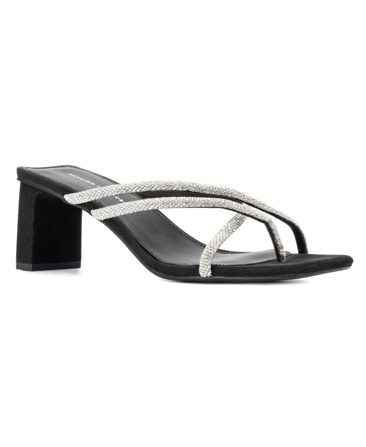 Fashion to Figure Nikita Women's Wide Width Dress Sandals, Size: 11 Wide, Black Product Image