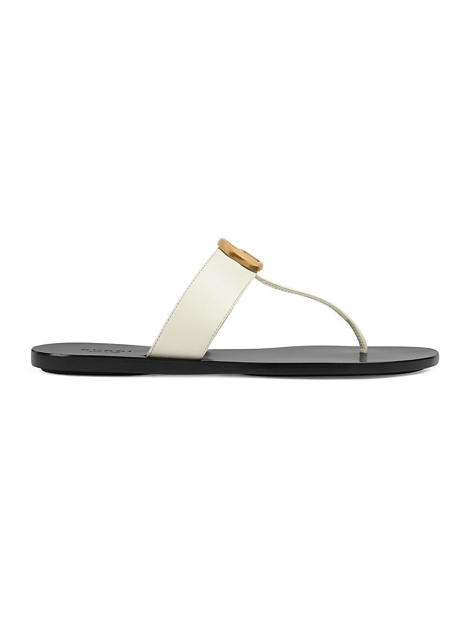 Flat Marmont Leather Thong Product Image