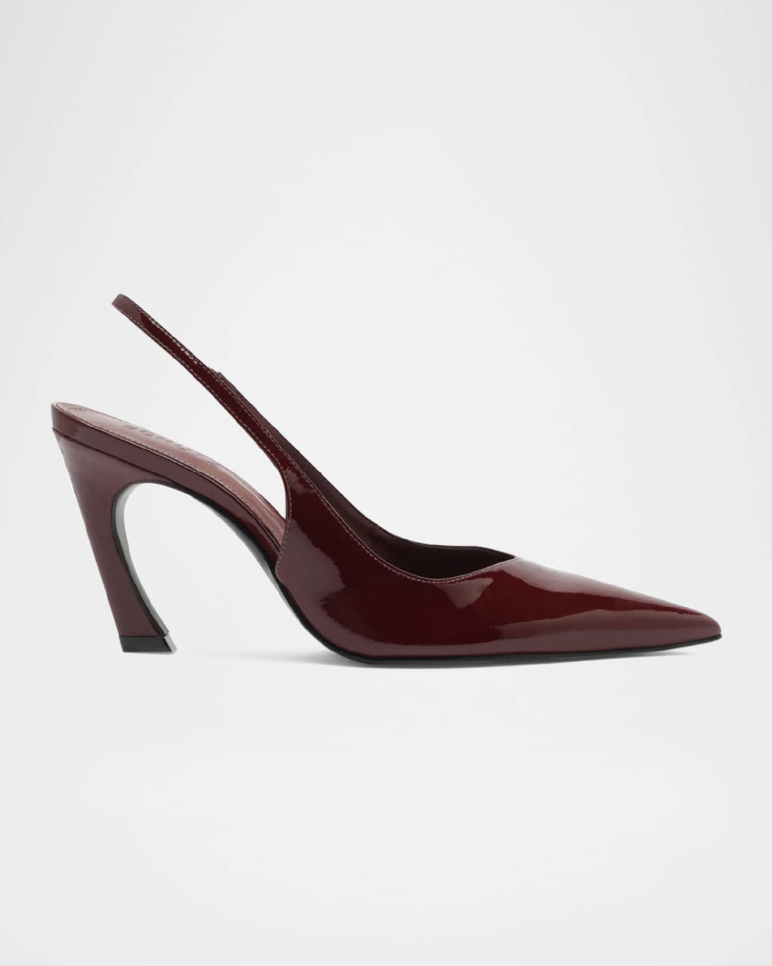Lexi Shiny Leather Slingback Pumps Product Image