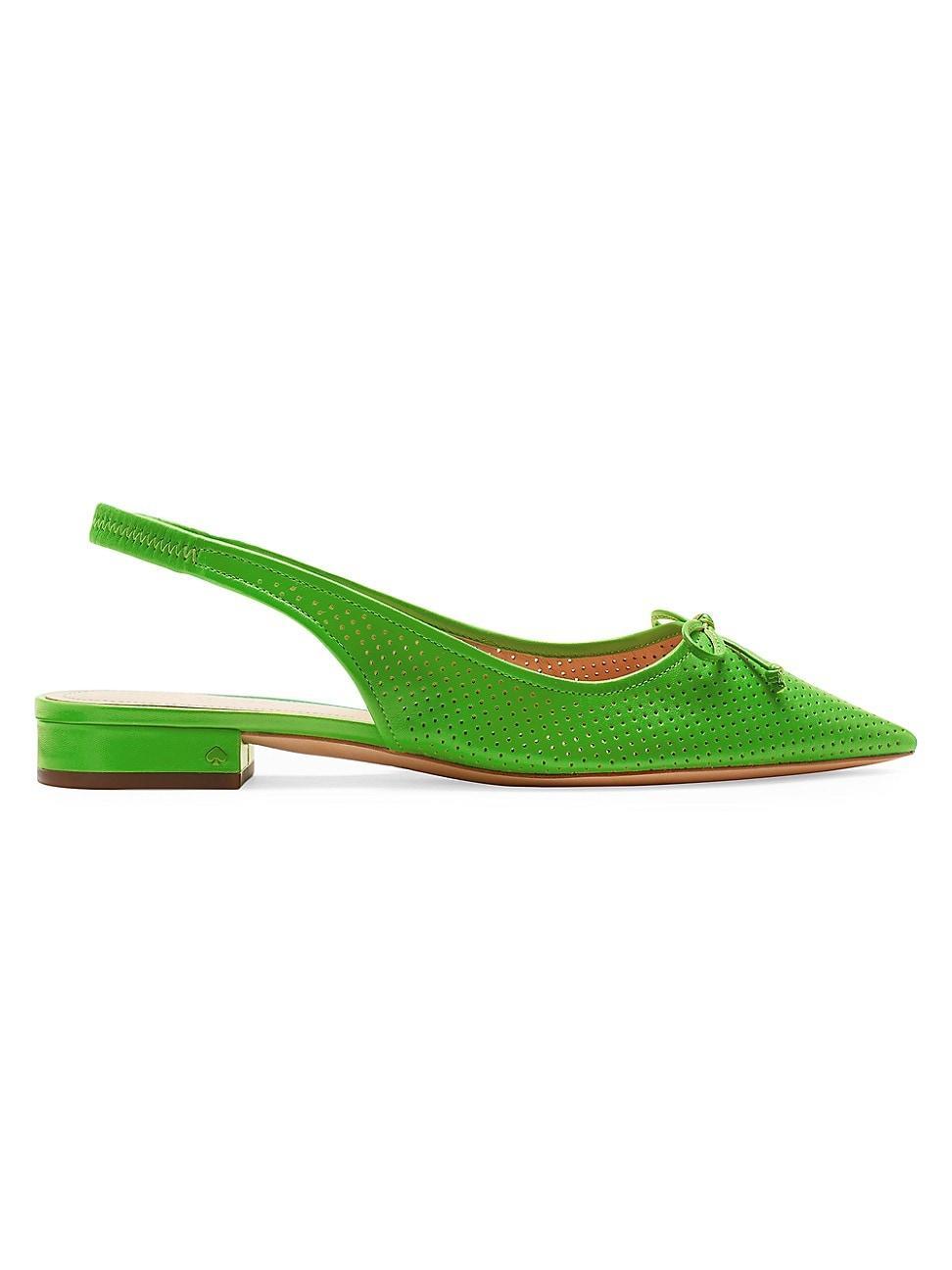 kate spade new york Womens Veronica Flat Pointed Toe Slingback Ballet Flats Product Image