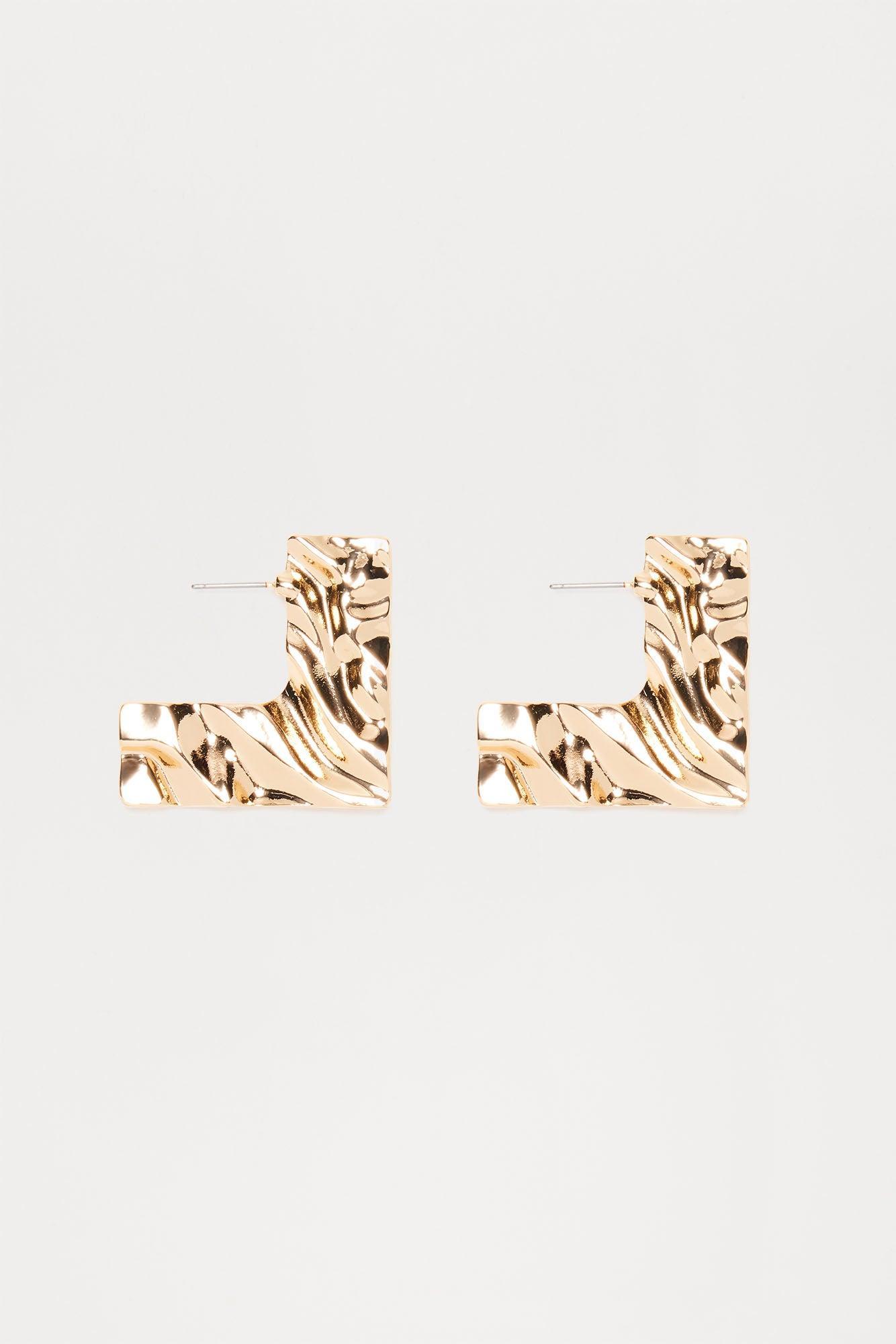 Stop To Stare Earrings - Gold Product Image