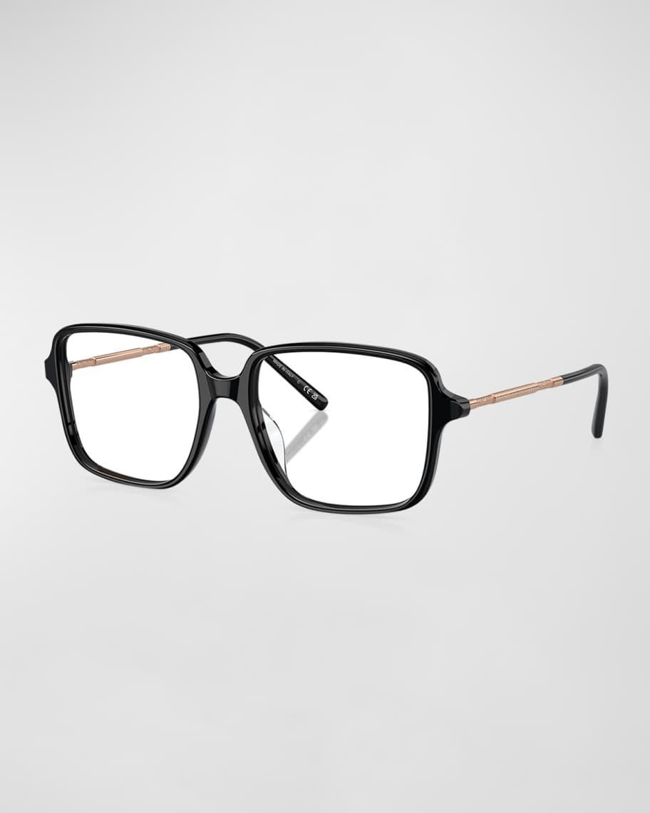 Modern Mixed-Media Square Glasses  Product Image
