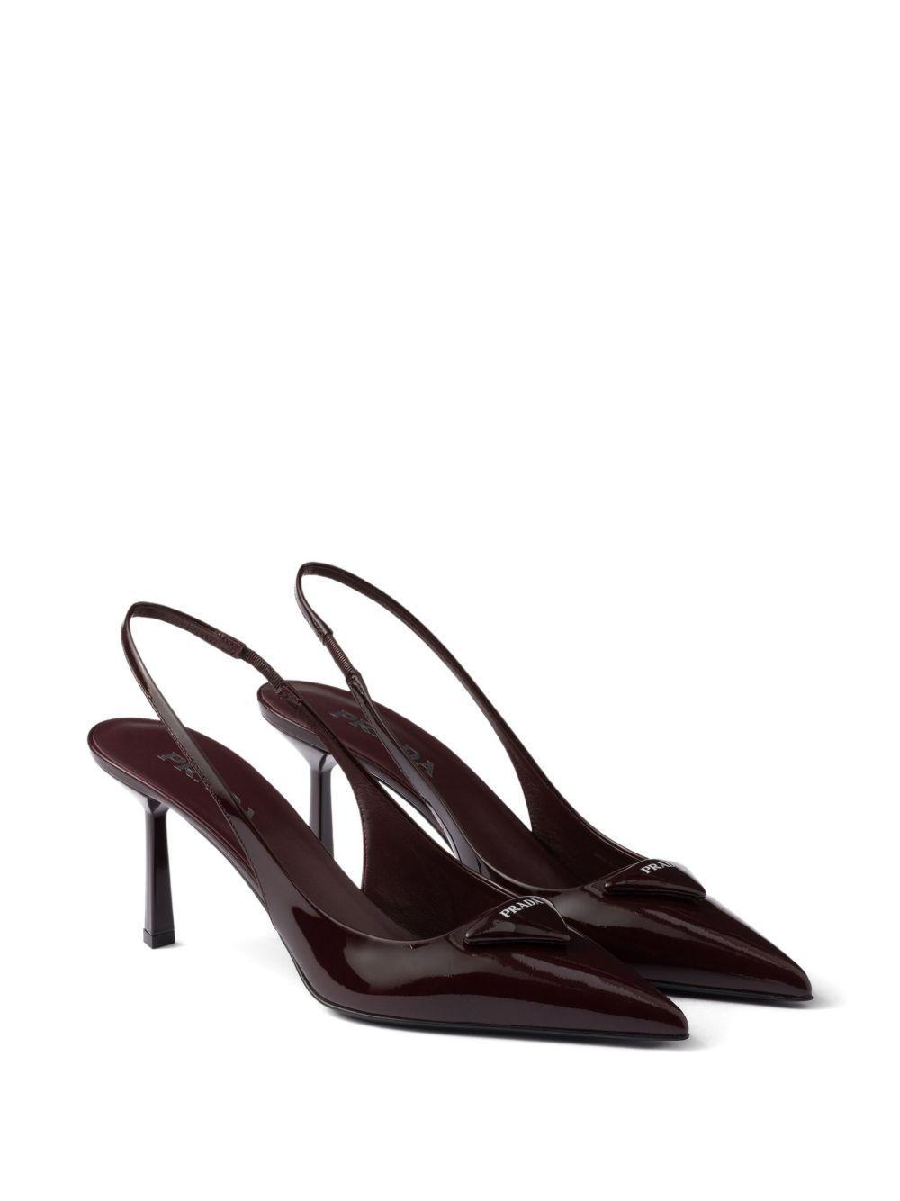75mm pointed toe slingback pumps Product Image