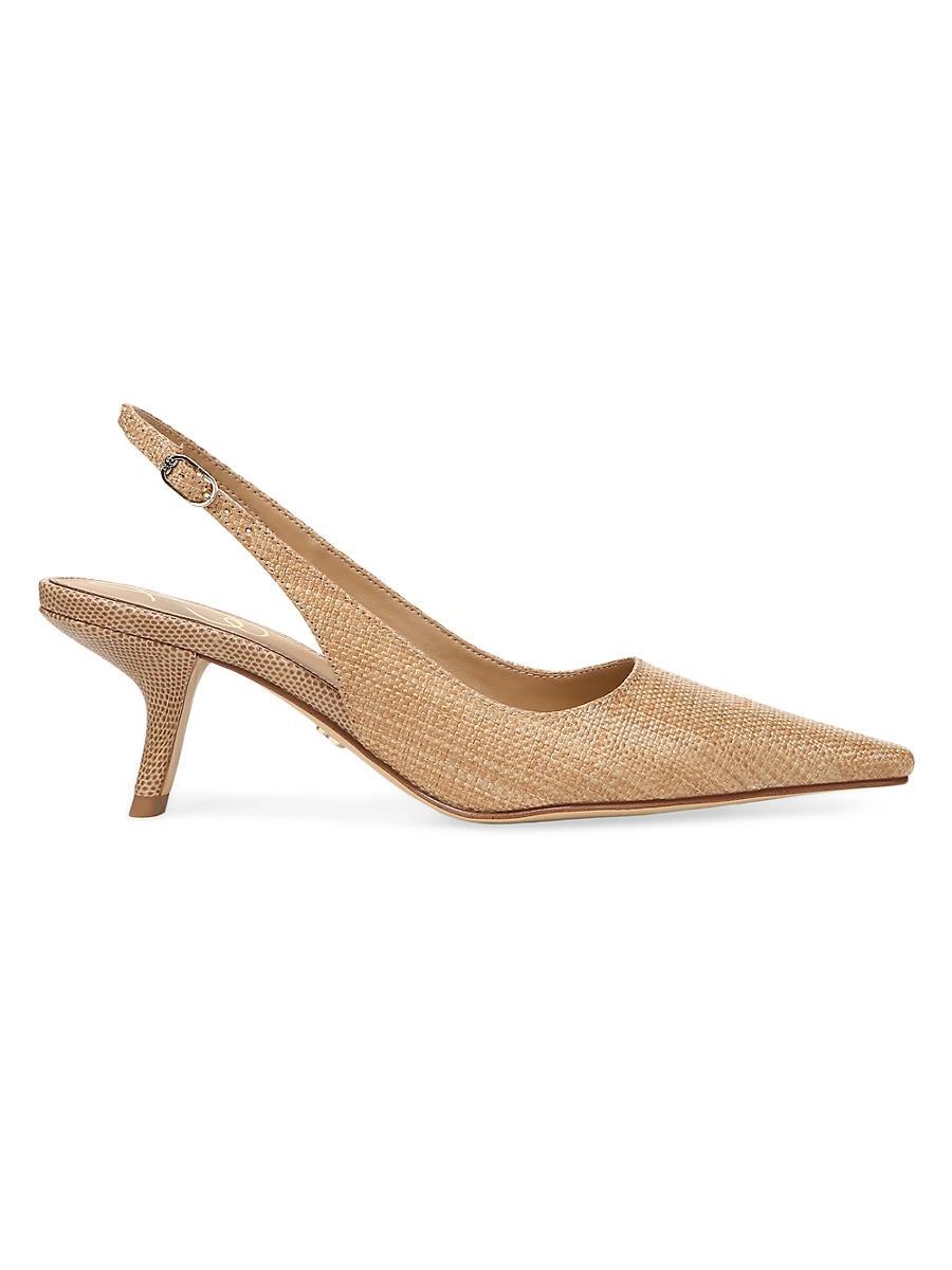 Sam Edelman Womens Bianka Pointed Toe Mid Heel Slingback Sandals Product Image