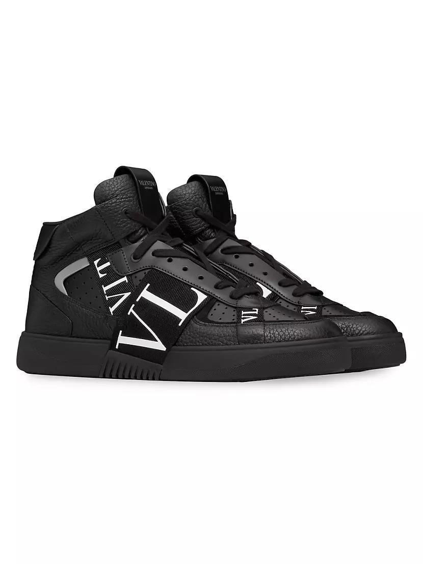 Mid-Top Calfskin VL7N Sneakers with Bands Product Image