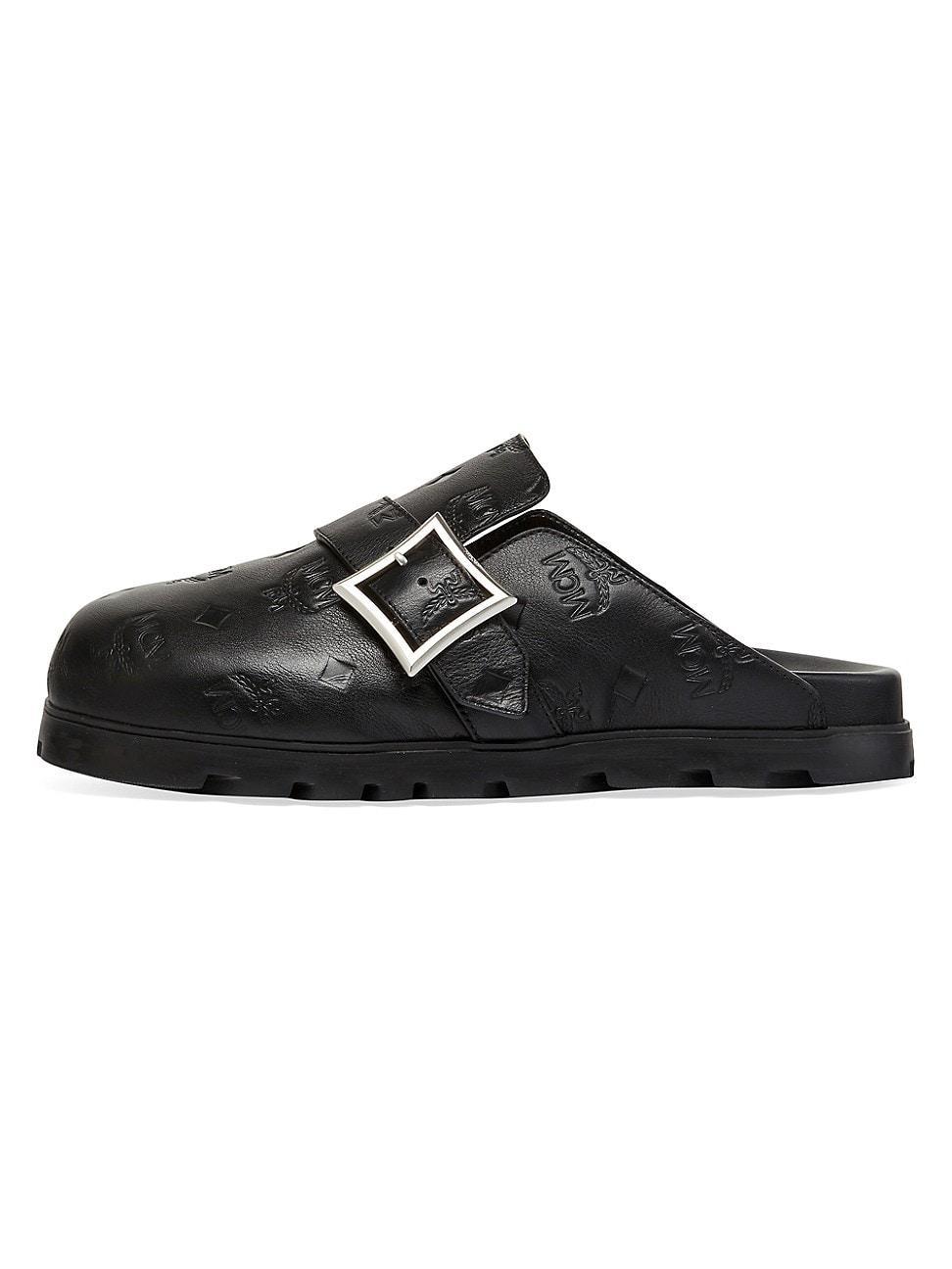 Mcm Womens Monogram Mules Product Image
