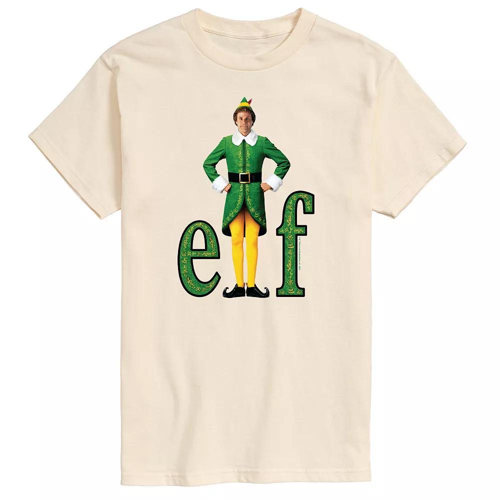 Men's Elf With Buddy Tee, Size: Large, Gray Product Image