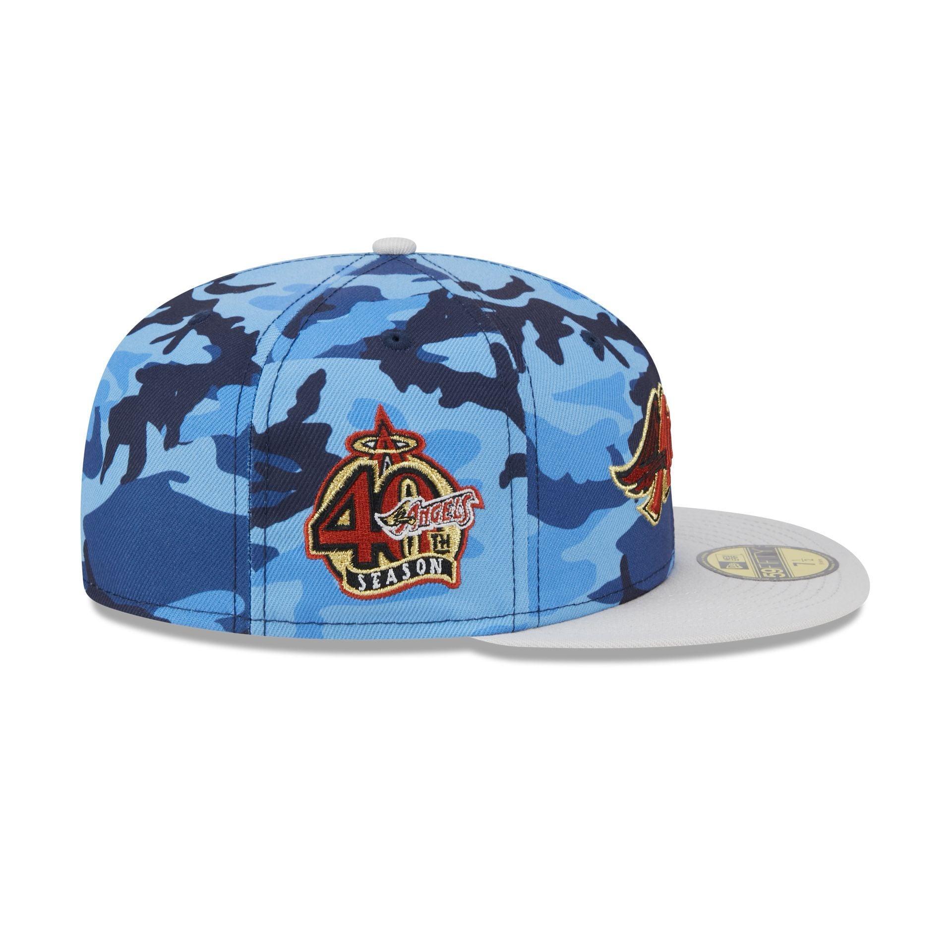 Los Angeles Angels Blue Camo 59FIFTY Fitted Hat Male Product Image