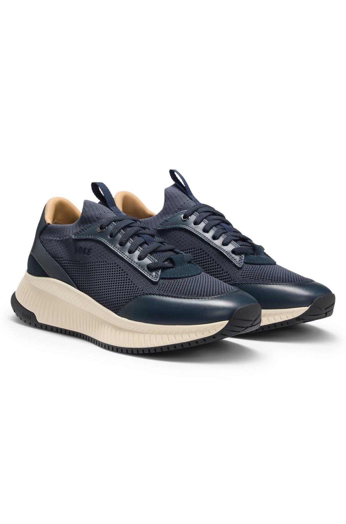 Low-top trainers with knitted uppers Product Image