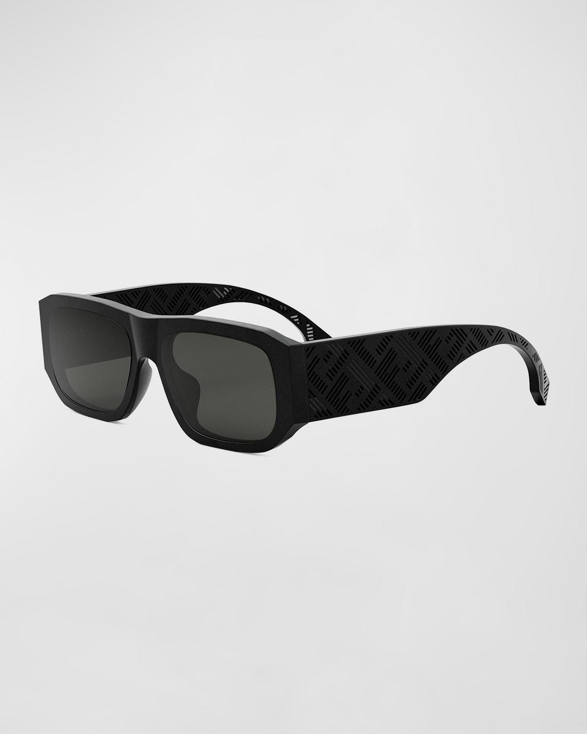 Mens Punk Rivet 51MM Square Sunglasses Product Image