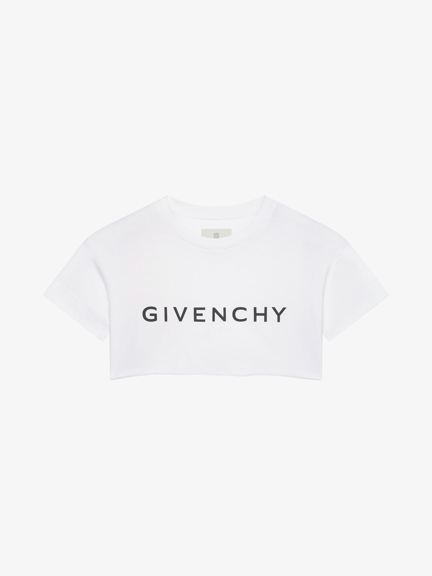 GIVENCHY Archetype cropped t-shirt in cotton Product Image