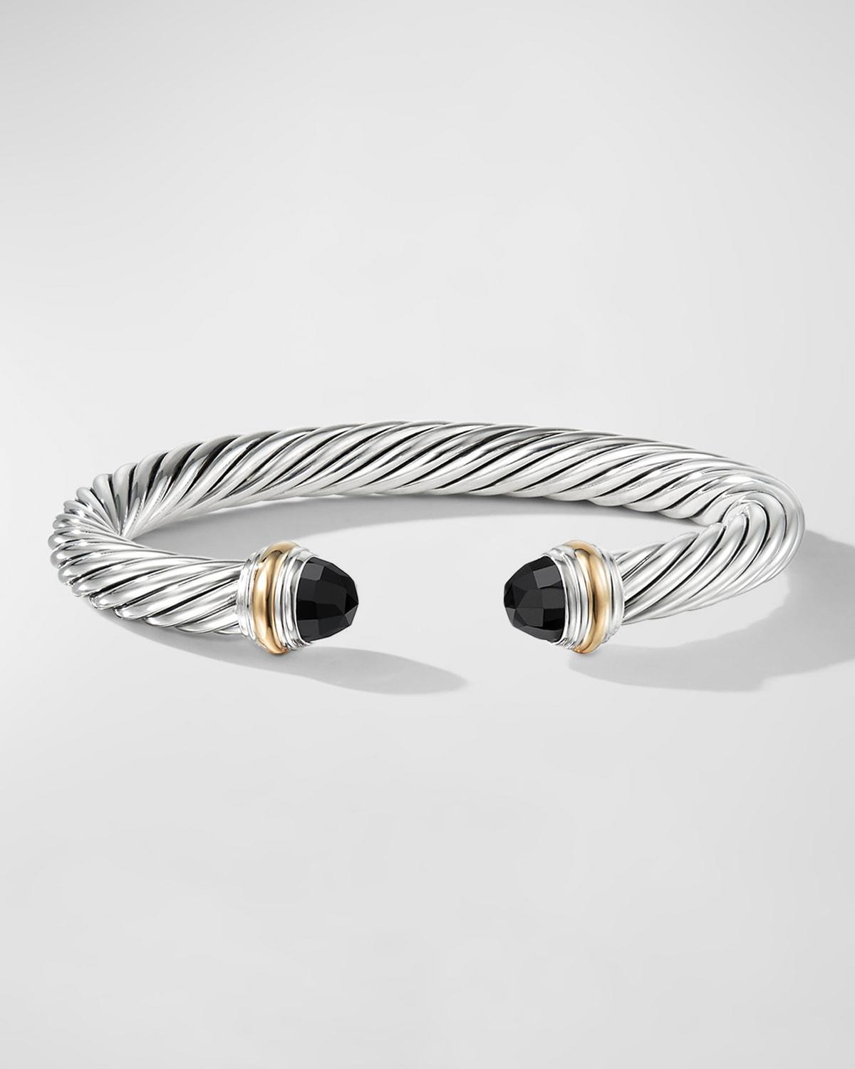 David Yurman Cable Classics Bracelet with Prasiolite and 14K Yellow Gold Product Image