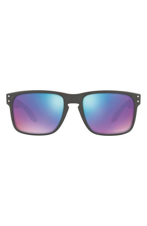 Oakley Mens OO9102 Holbrook 57mm Square Sunglasses - Matte Brown Tortoise/Prizm Black Product Image