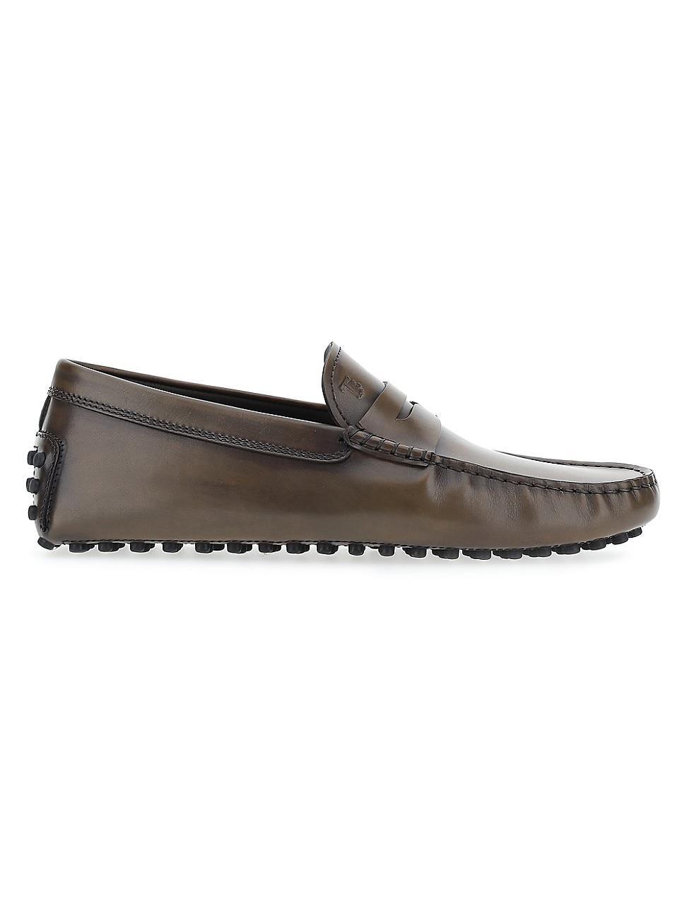 Donald Pliner Mens Dacio 2 Metal Bit Buckle Leather Loafers Product Image