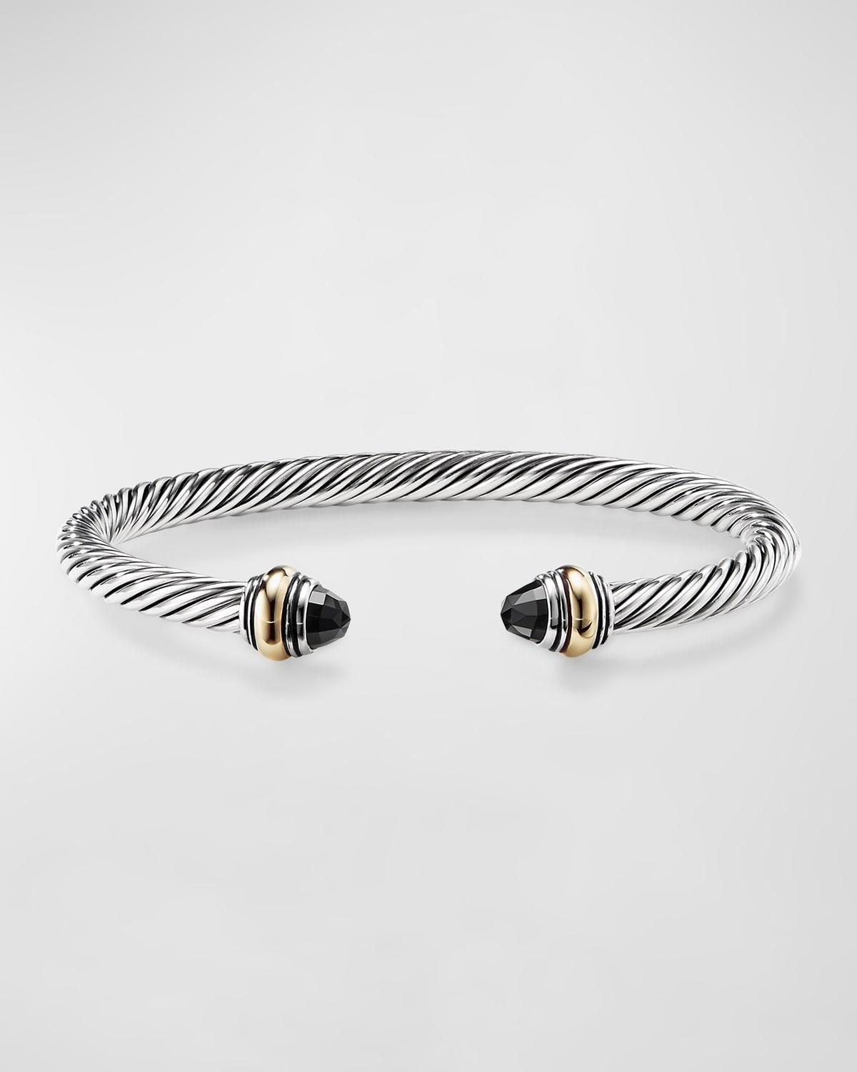 David Yurman Cable Classics Bracelet with Blue Topaz and Gold Product Image