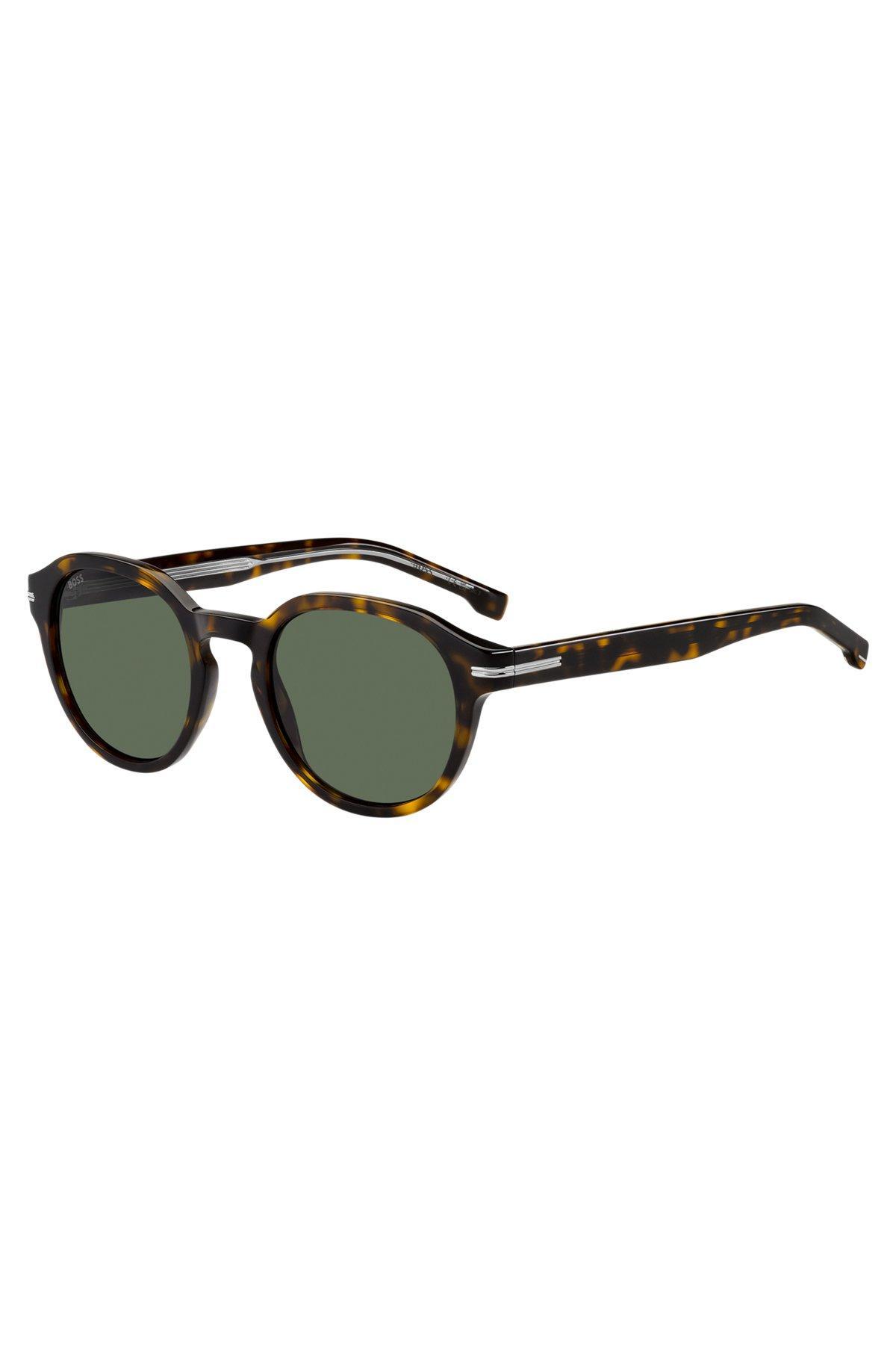 Patterned-acetate sunglasses with silver-tone hinges Product Image
