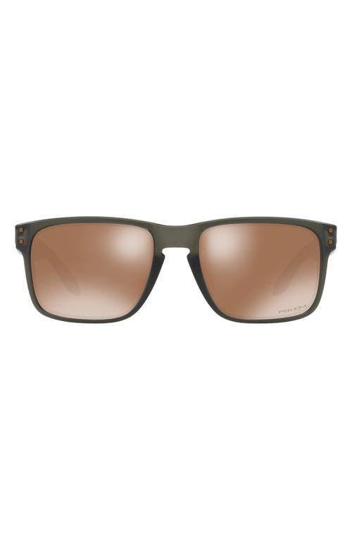 Oakley Mens OO9102 Holbrook 57mm Square Sunglasses - Matte Brown Tortoise/Prizm Black Product Image