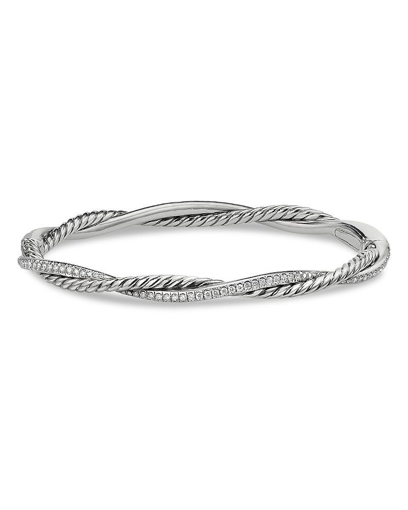 David Yurman Sterling Silver Petite Infinity Bracelet with Diamonds Product Image
