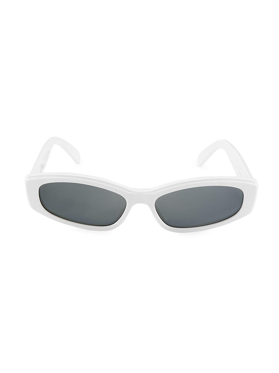 Womens 58MM Rectangular Sunglasses Product Image