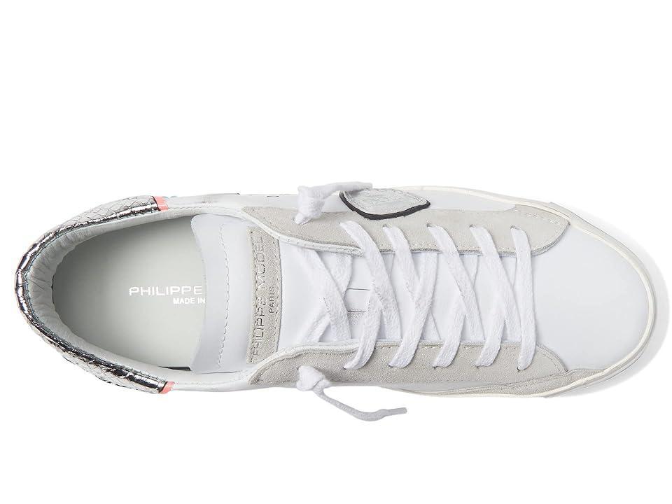 Philippe Model PRSX Low Sneaker (Veau Diamant/Blanc Rose) Women's Shoes Product Image